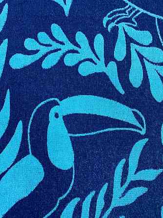 Дитячий махровий рушник Ideal Textile 70х140 см Тукани, синій 70х140 см (56860795) Чернівці