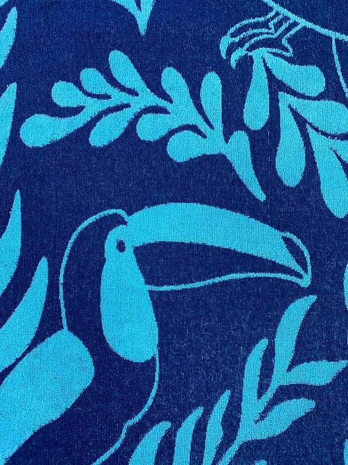 Дитячий махровий рушник Ideal Textile 70х140 см Тукани, синій 70х140 см (56860795) Чернівці - фото 2