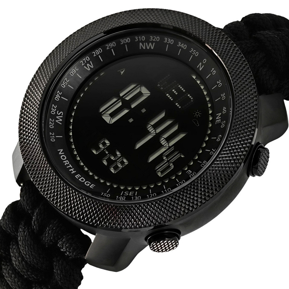 Часы мужские водостойкие тактические North Edge Apache Paracord Edition (2 ремешка) Киев - изображение 1