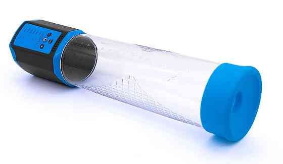 Автоматична вакуумна помпа із зарядкою від USB CANWIN Passion Pump Men BLUE - P638AU Sex Aura Київ