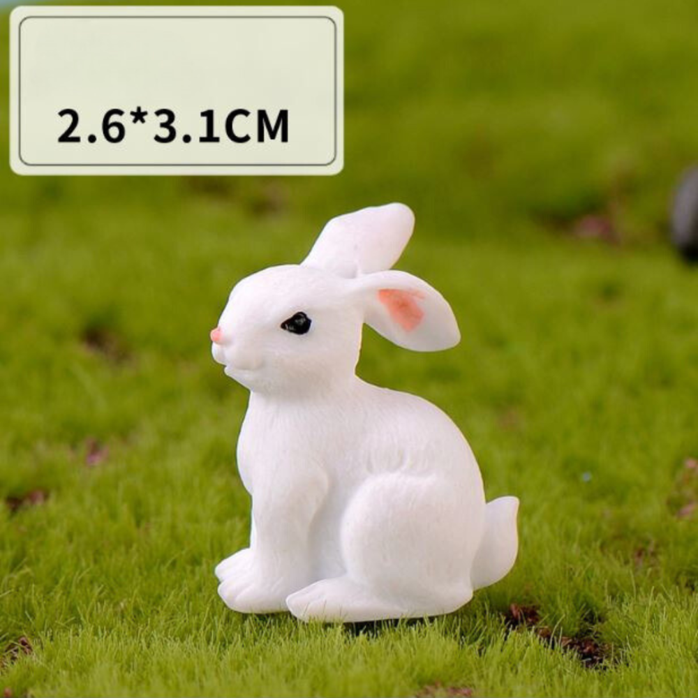 Набор Пасхальных декоративных фигурок Зайчики для флорариума, мини-сада, кашпо, микроландшафта 6 шт Одесса - изображение 8