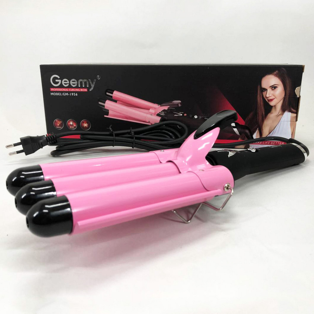 Багатофункціональні плойки для волосся GEMEI GM-1956-25 тройная Щипці для волосся об'ємної зачіски TD-18 Львів - фото 8