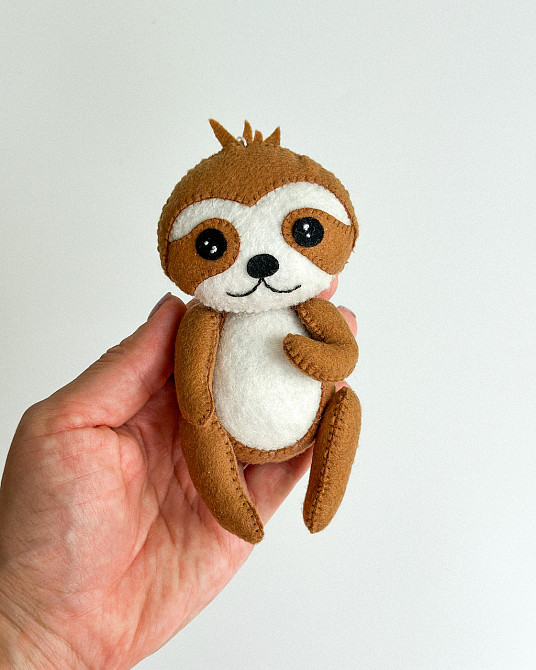 Іграшка з фетру ручної роботи Лінивець Київ - фото 4