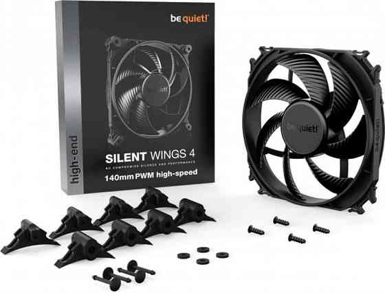 Вентилятор be quiet! Silent Wings 4 140mm PWM high-speed (BL097), 140x140x25 мм, 4-pin, черный ( 22446 ) Харьков