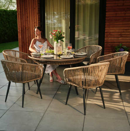 Комплект садових меблів Di Volio Rieti бежевий, сірий Киев