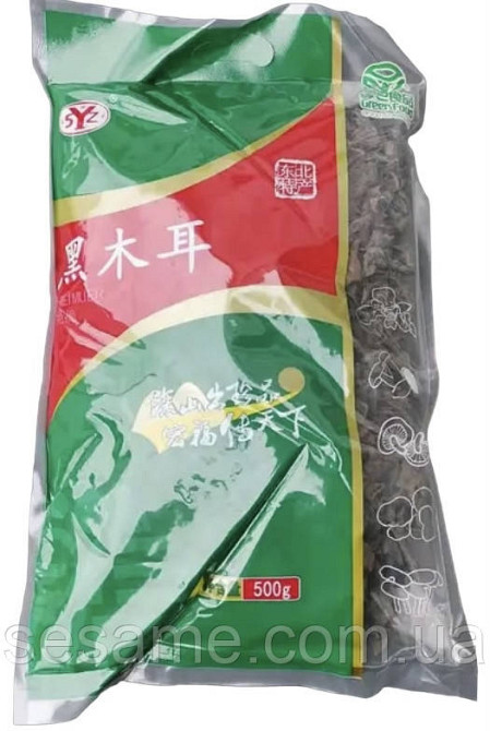 Древесный гриб Муэр чёрный сушеный Moc Nhi 500 грамм Харьков - изображение 1