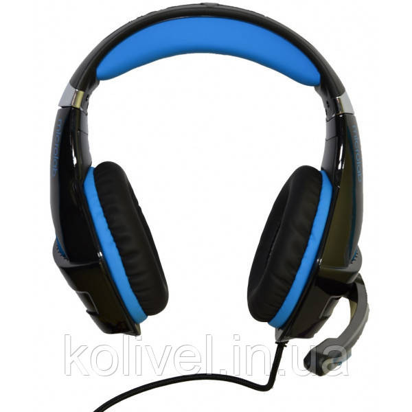 Навушники з мікрофоном Microlab G6 black+blue (G6_b+b) Київ - фото 2