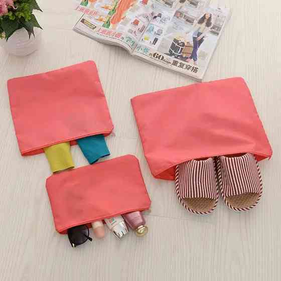 Набір дорожніх органайзерів 6 шт. ZJ-677 Колір: рожевий Київ