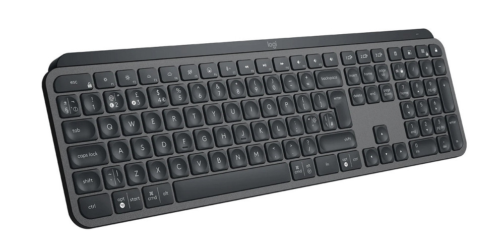 Клавіатура бездротова Logitech MX Keys Advanced for Business Wireless Illuminated UA Graphite Сірий Харків - фото 2