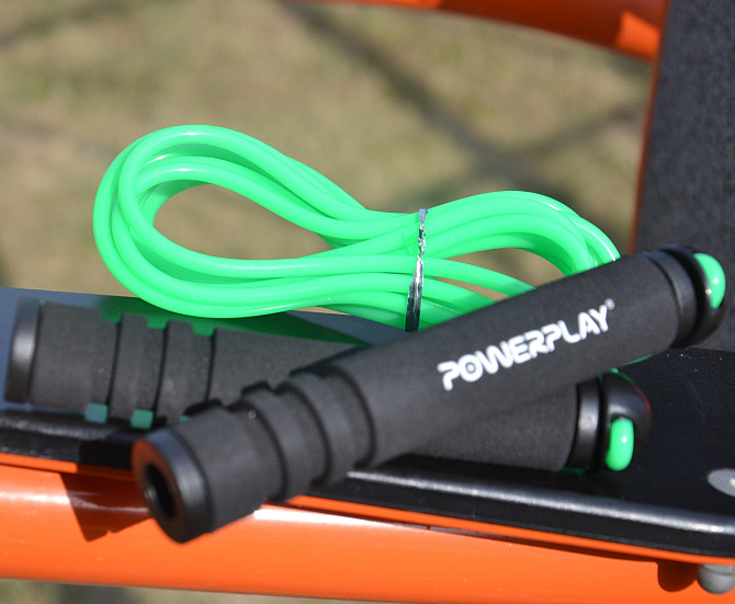 Скакалка PowerPlay 4205 Classic Plus Jump Rope Зелена (2,7m.) Каменское - изображение 9