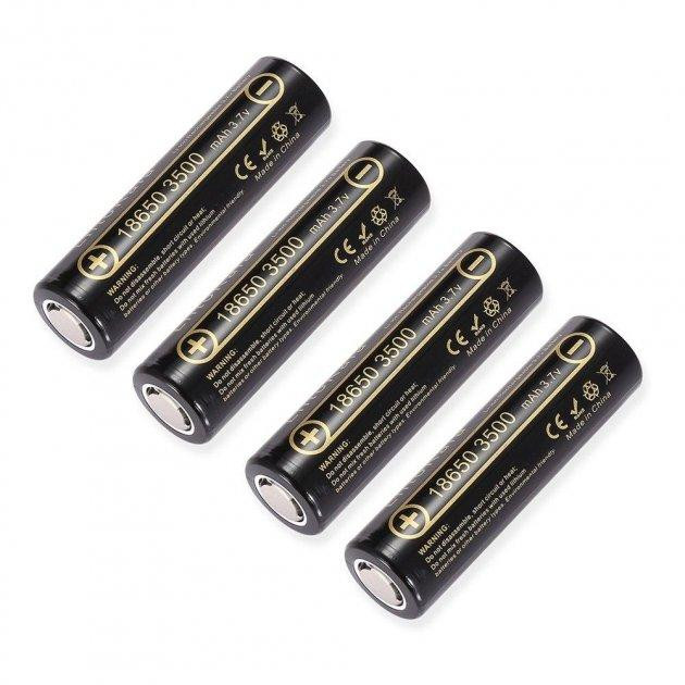 Універсальний акумулятор Liitokala Lii-35A 18650 3500 mAh (Чорний) Київ - фото 4
