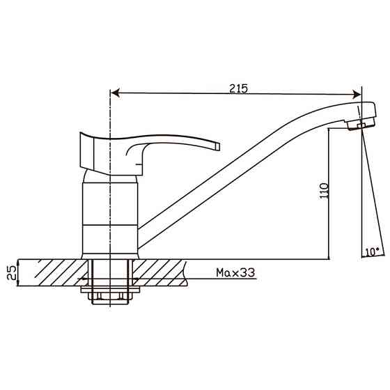 Кухонний змішувач Haiba Focus 555 модель HB0134 Харків