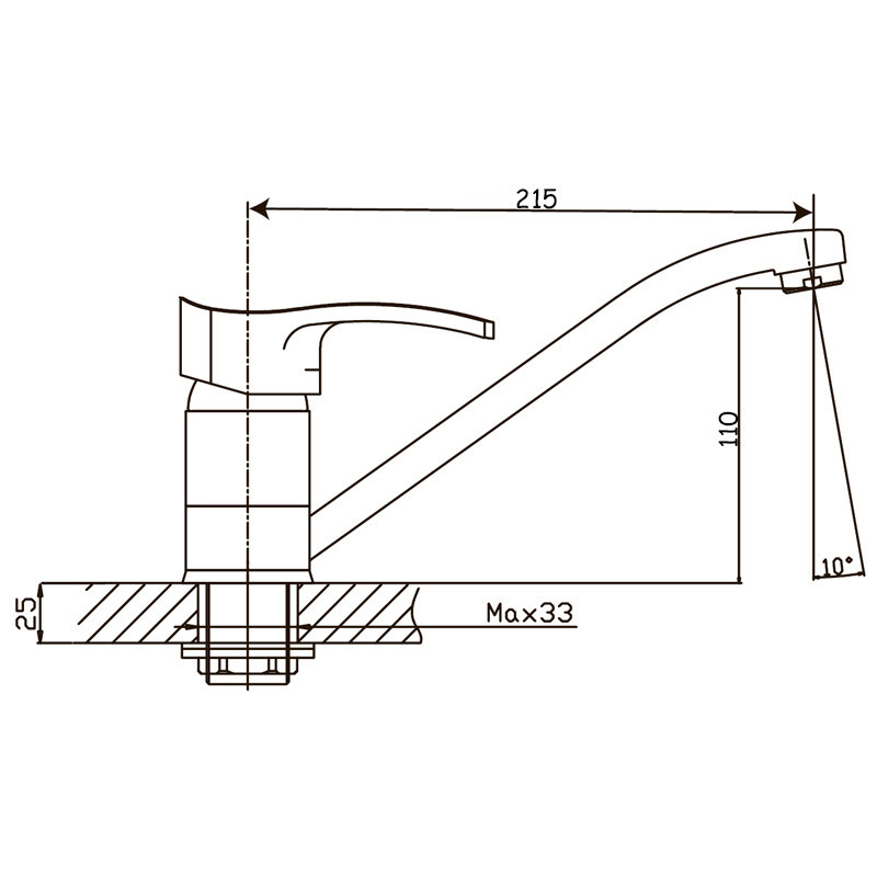 Кухонний змішувач Haiba Focus 555 модель HB0134 Харків - фото 2