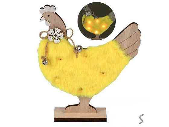 Декор великодній з підсвіткою Chiken 16см R33823 ТМ STENSON Київ