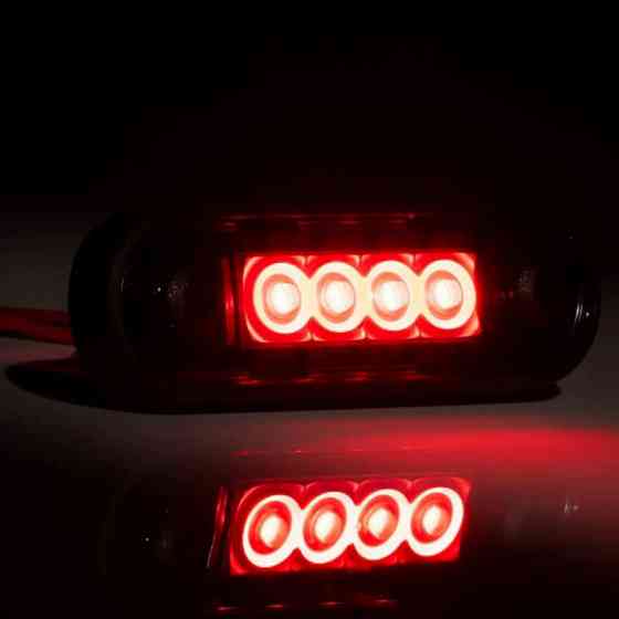 Фонарь овальный красный 85х28мм FT-073 Z LED маркерный Мукачево