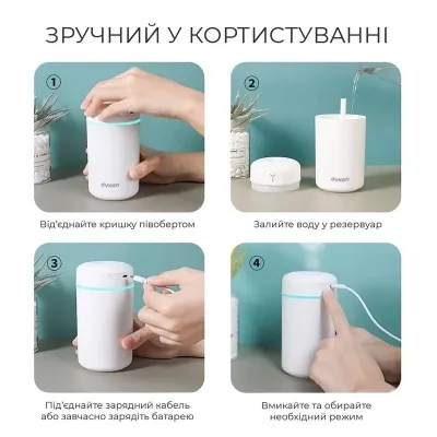 Увлажнитель воздуха DYXON MEGAHUMI 420 White (DXNZVMGHMI420W) Винница