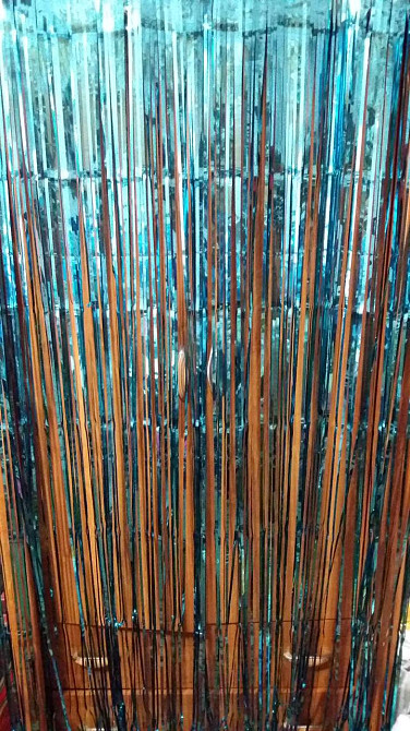 Дождик для фотозоны украшение 245 см на 92 см голубой Киев - изображение 6