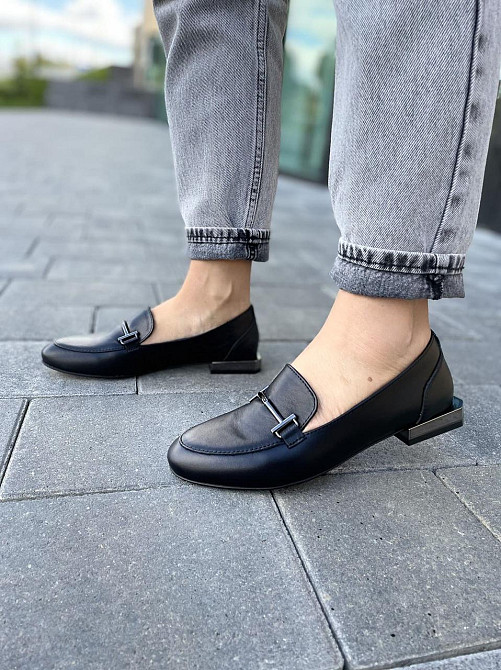 Auris Туфлі жіночі AURIS 2102 чорні (весна-осінь, шкіра натуральна) (4763) Коломия - фото 2