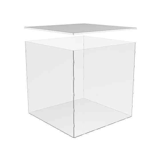 Коробка акриловая EKOSTAR для цветов 600х600х600 с крышкой Киев