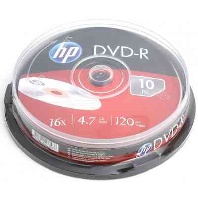 Диск DVD HP DVD-R 4.7GB 16X 10шт (69315/DME00026-3) Винница