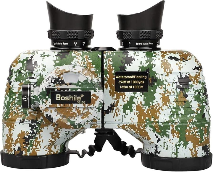 Бінокль Boshile 10х50 з далекомірною сіткою (Піксель) Вінниця - фото 2