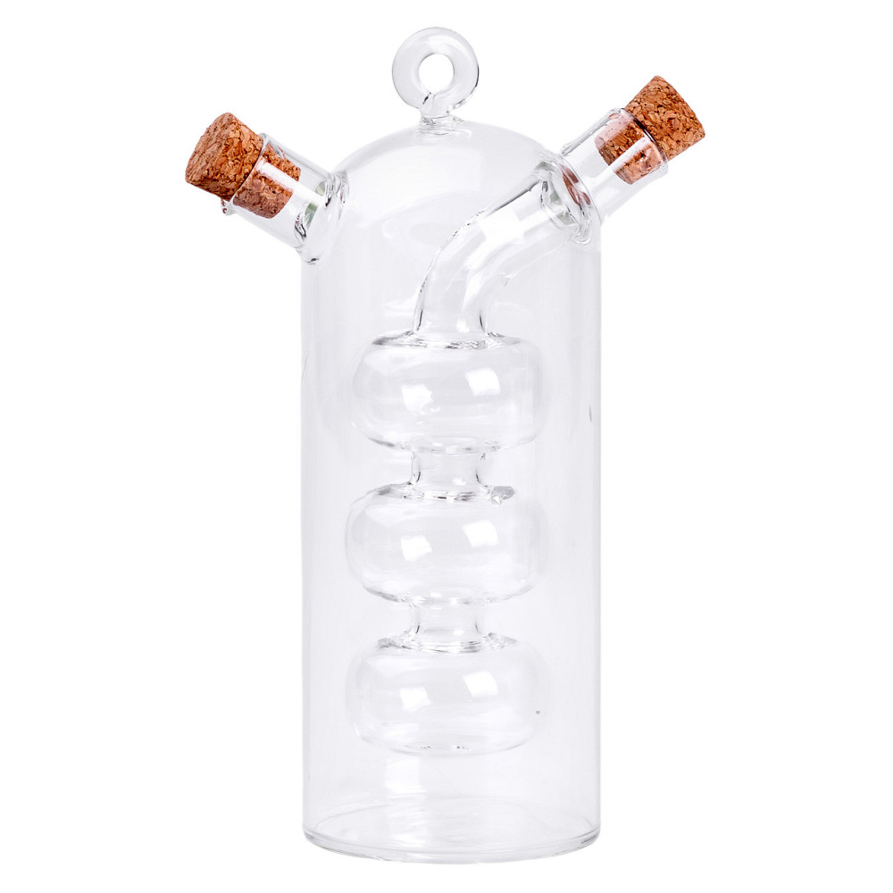 Yiwu Пляшка для олії та оцту 2 в 1 скляна 400 мл для оливкової, соняшникової олії та оцту HP-34 Коломия - фото 1