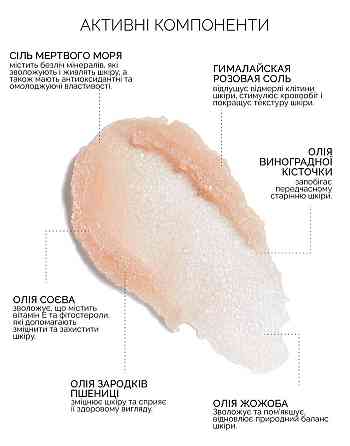 Омолаживающий Талассо-скраб для тела с морской солью и минералами Мертвого моря Reclaire cosmetics 200 мл Киев