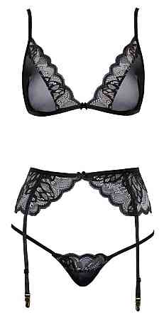 Кружевной комплект Kissable Suspender L/XL Sex Aura Киев