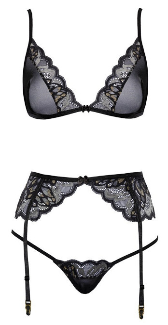 Кружевной комплект Kissable Suspender L/XL Sex Aura Киев - изображение 3