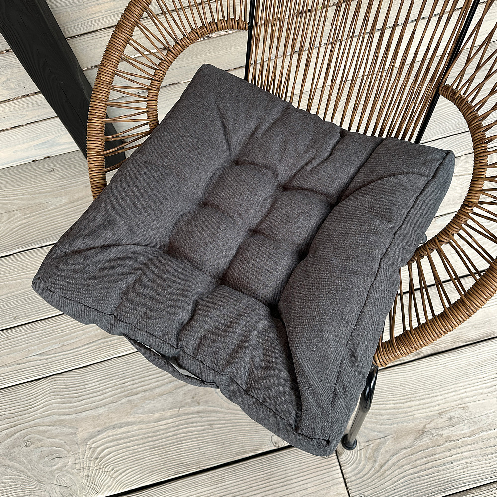 Подушка для стільців (50x50х8 см) Decorator Sawana колір сірий 84-129 Київ - фото 1