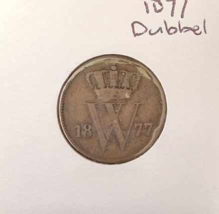 Голландия / Нидерланды 1 цент 1877 монета Полтава - изображение 1