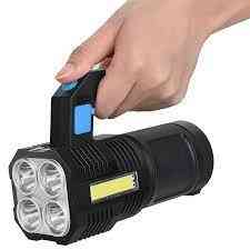 Ручний ліхтар Bailong BL X502, COB LED, USB/мережевий заряд, водостійкий, 2 режими роботи Одеса