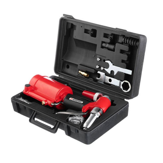 Пневмозакльопочний пістолет INTERTOOL PT-1304 в кейсі Коломия - фото 1