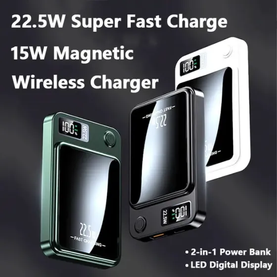 Power bank беспроводной XIYT Y211 / быстрая зарядка / Magsafe / Magnetic / 22.5W + 15W / 10000 mAh Коломия