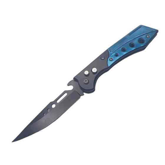 Ніж викидний Ming 017 Blue Дніпро