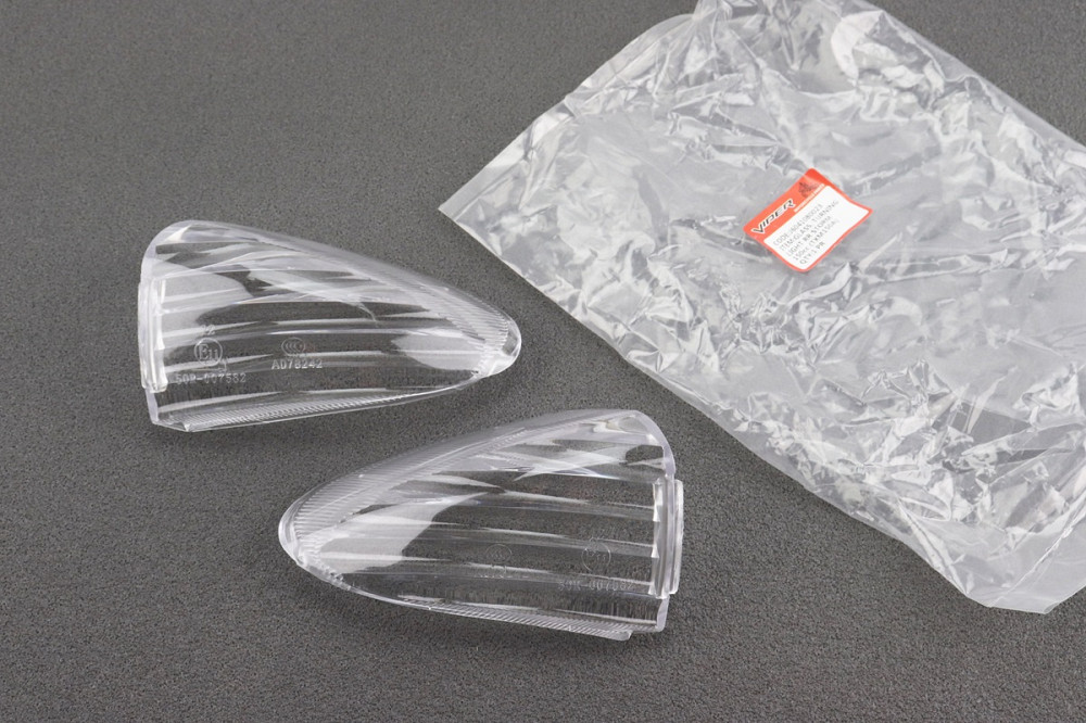 пластик - "скло" заднього повороту лівий, правий, прозорі (кріплення тип 1) Київ - фото 1