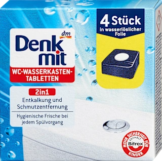 Таблетки в бачок Denkmit, 4 St (Германия) Denkmit WC-Wasserkasten-Tabletten, 200 g Киев - изображение 2