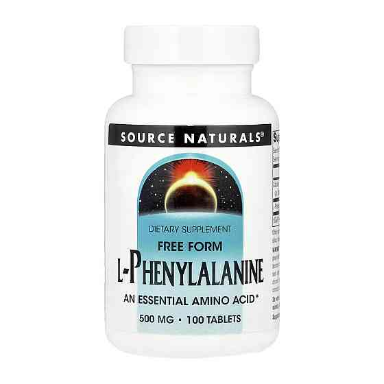Фенилаланин Source Naturals L-Phenylalanine 500 мг 100 таблеток Луцк