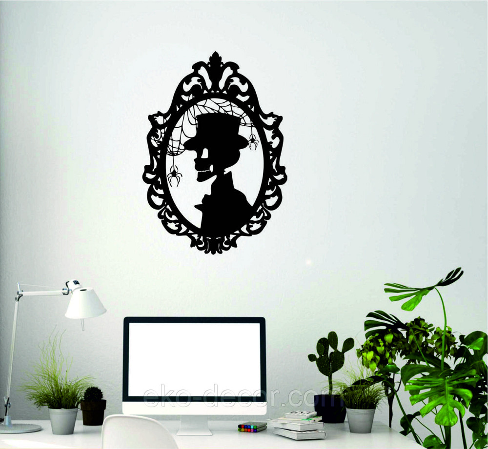 Декоративне настінне Панно «Скелет», Декор на стіну 90*63 см, Чорний Київ - фото 8