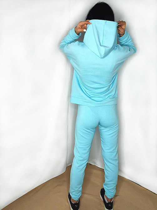 Костюм підлітковий спортивний тринитка петля Блакитний M Харків - фото 1