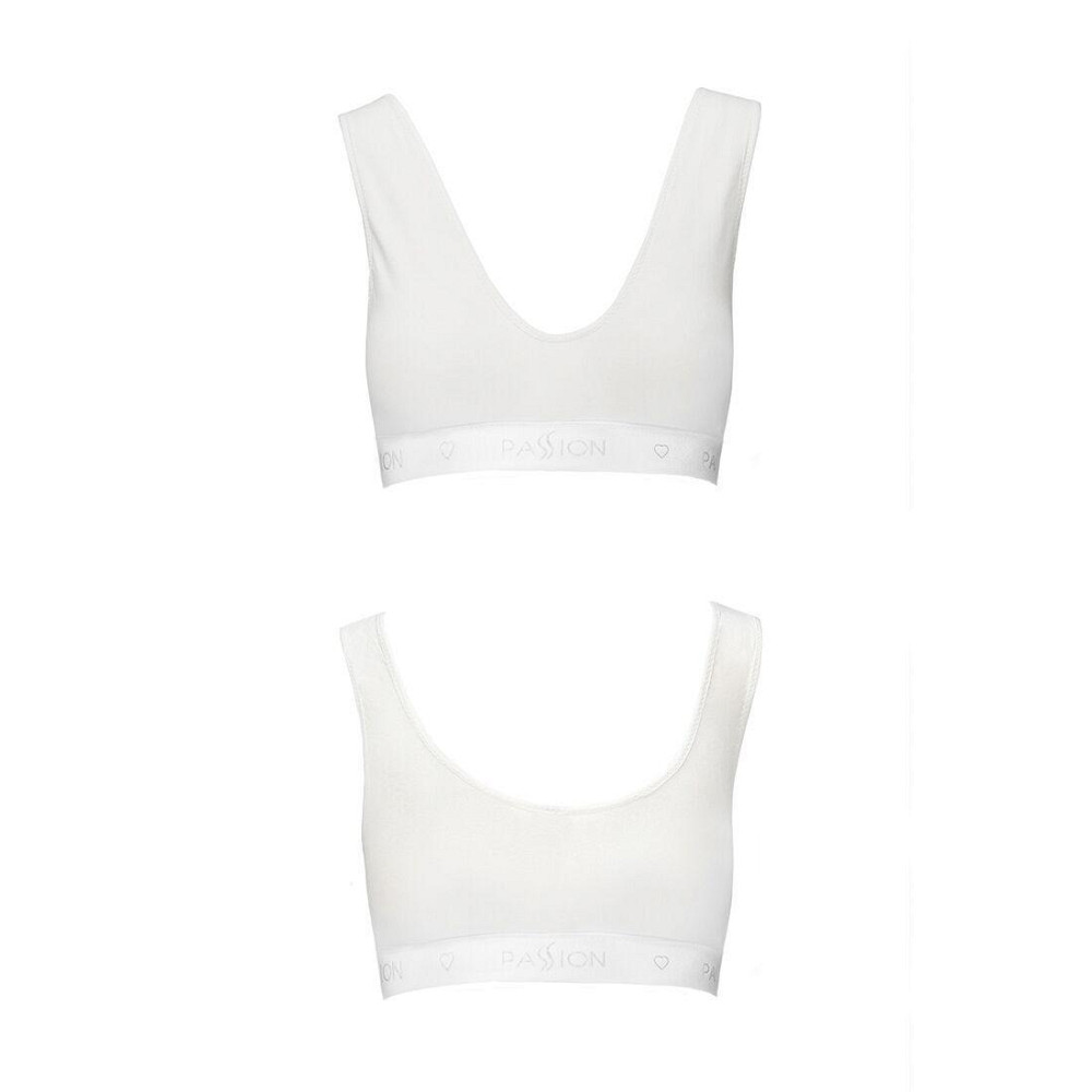 Спортивний топ з еластичної бавовни Passion PS005 TOP S, white Sex Aura Київ - фото 5