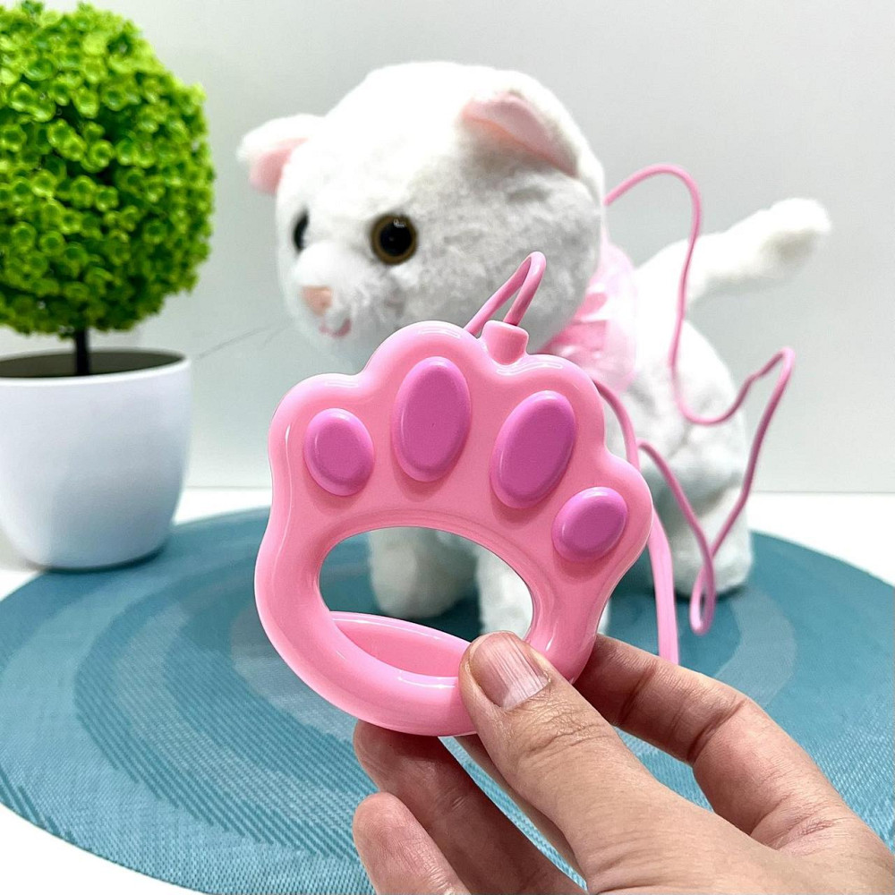 Кошеня інтерактивне на д/в ходить нявкає виляє хвостиком повідець-пульт Білий (933-132E ) Чернігів - фото 6