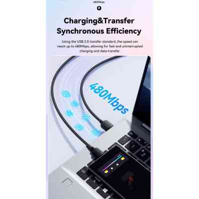 Дата кабель USB 2.0 AM to USB-C 2.0m 100W black Essager (EXC7A-WLA01-P) Вінниця