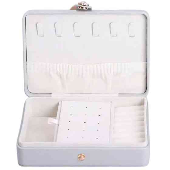 Шкатулка для украшений из эко кожи 16×11×4.7 см органайзер для ювелирных изделий HP-5-30G Киев