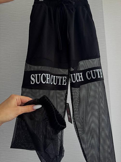 Жіночі літні стильні штани двонитка + сітка Одеса - фото 5