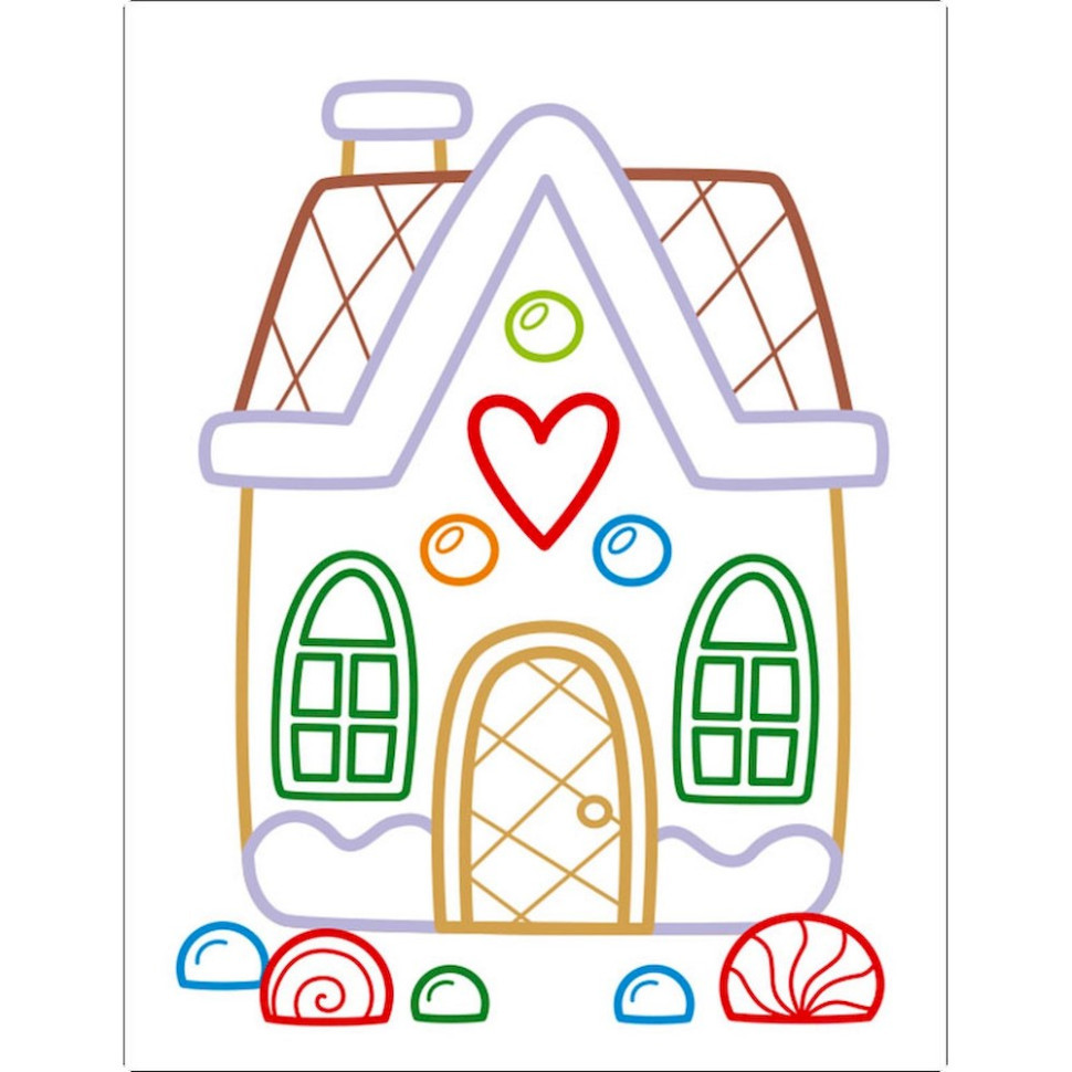 Дитяча книжка-розмальовка "Солодкі свята" 18713 з кольоровим контуром Вінниця - фото 2