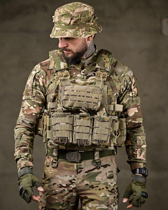 Тактична плитоноска з двома точками швидкого скидання Мультикам Asdag мультикам ОЛ2725 Одеса - фото 2