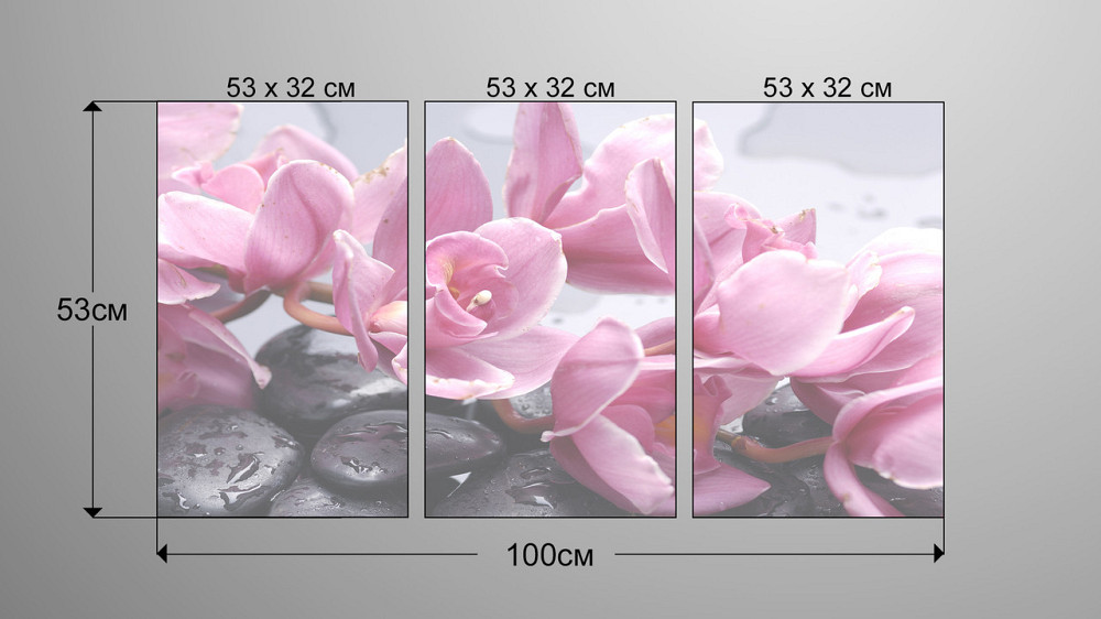 Модульна картина Квіти Art-16_3А Київ - фото 3