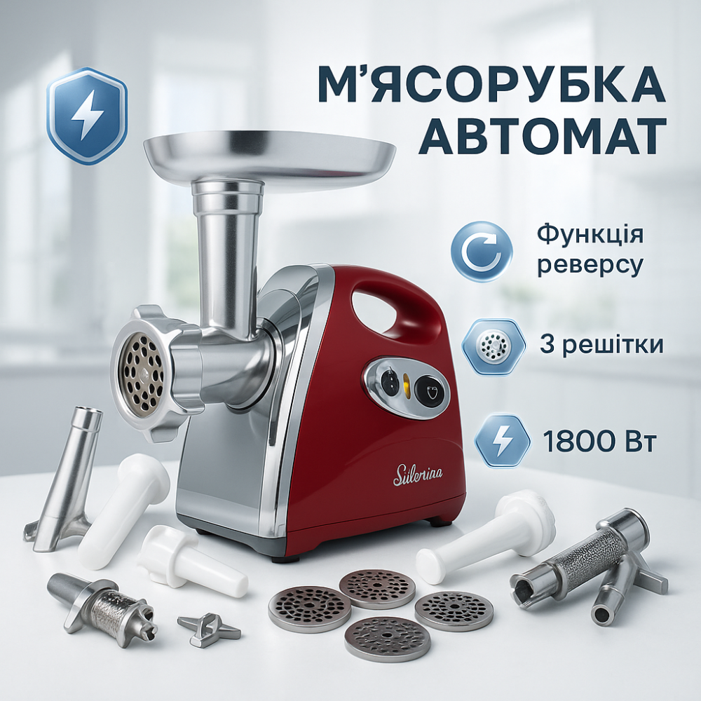 Електром'ясорубки для дому професійні, М'ясорубка для м'ясних виробів 'ясорубка настільна професійна GN-13 Львів - фото 19
