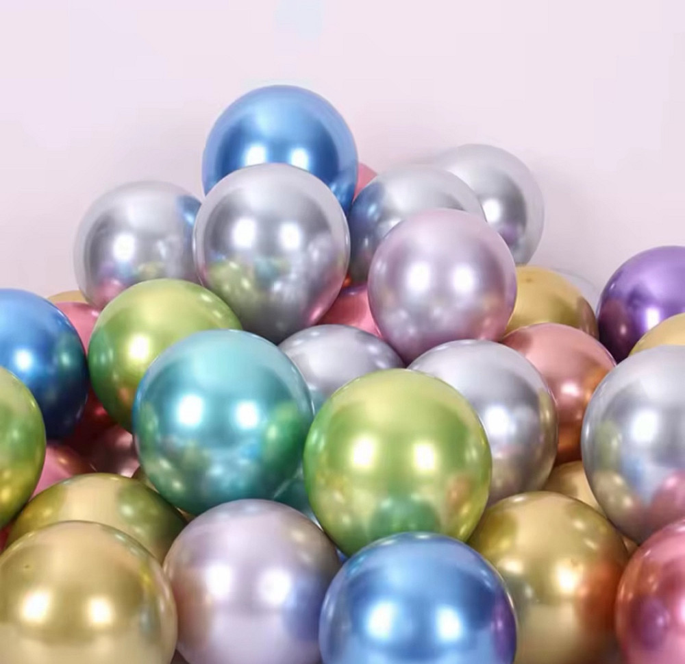 Шарики латексные ассорти хром 10'' 26см Киев - изображение 1